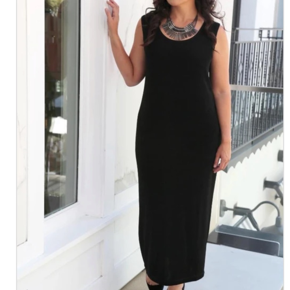 Vikki Vie | Classic Black Maxi Tank Dress | NWOT